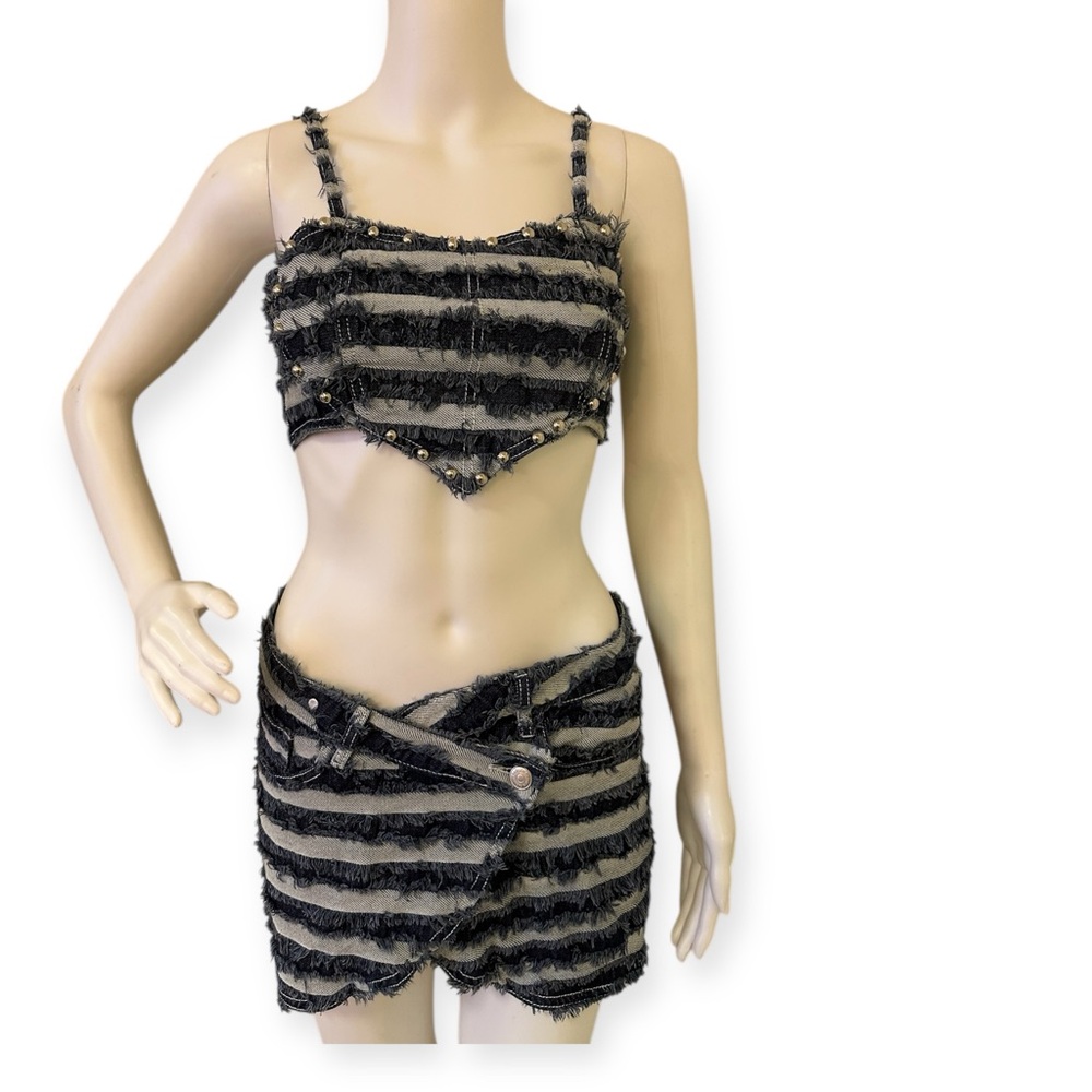 Denim Days Micro Mini Skirt Set